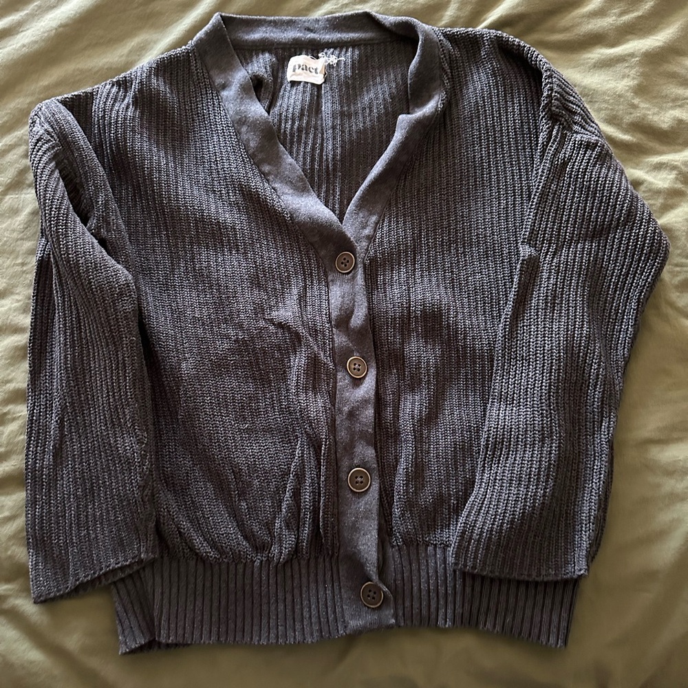 Pact Cardigan Sweater | Gray